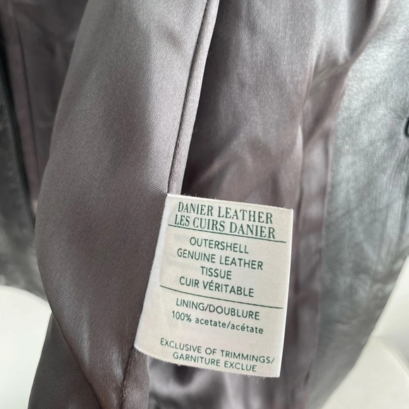 DANIER Gorgeous Black Authentic Leather Jacket Size XS - Picture 12 of 17